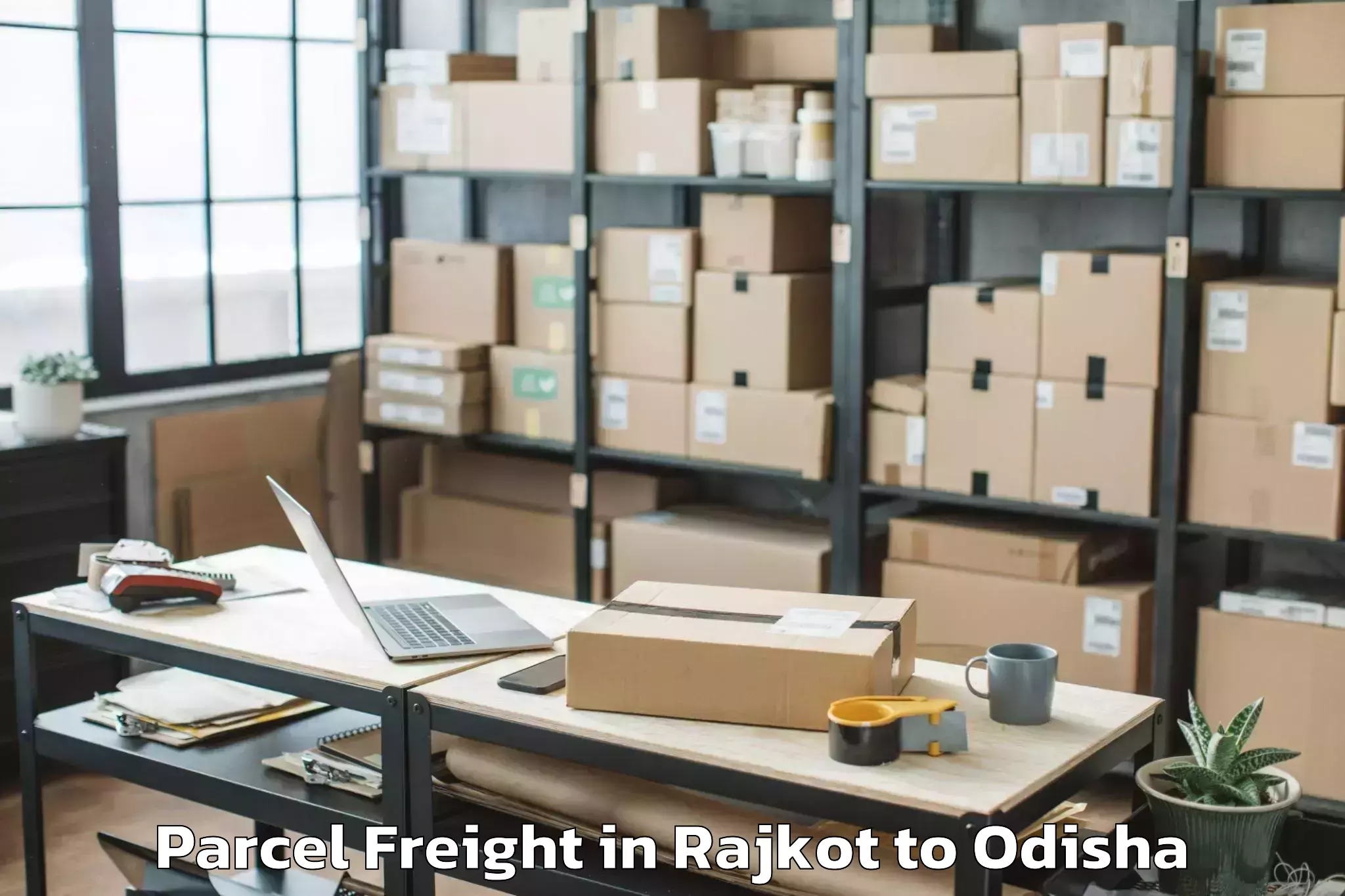 Efficient Rajkot to Koraput Parcel Freight